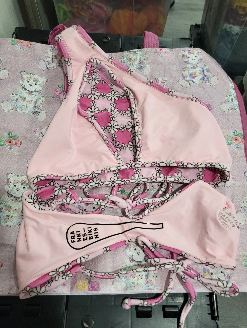 NWOT Frankie's Bikinis Terry Set - Size Large